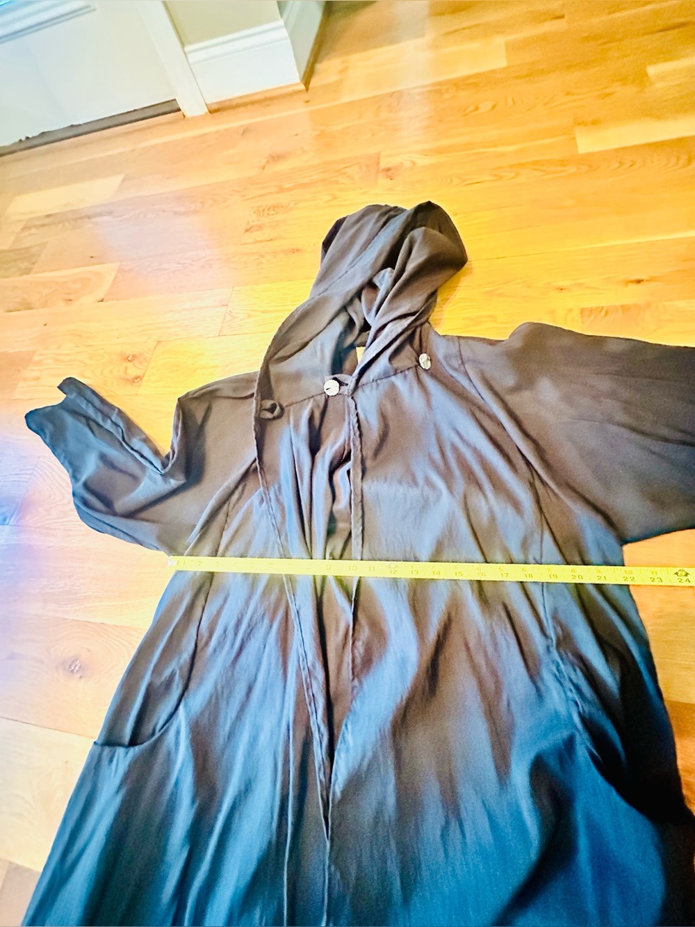 Vintage Maralyce Ferree Hooded Cloak w/Pockets & Button Cloak Cape  Large USA - Picture 12 of 14